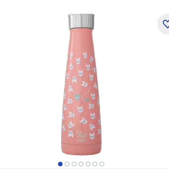 S'well Other - Sip by S'well pink cat kitty metal water bottle